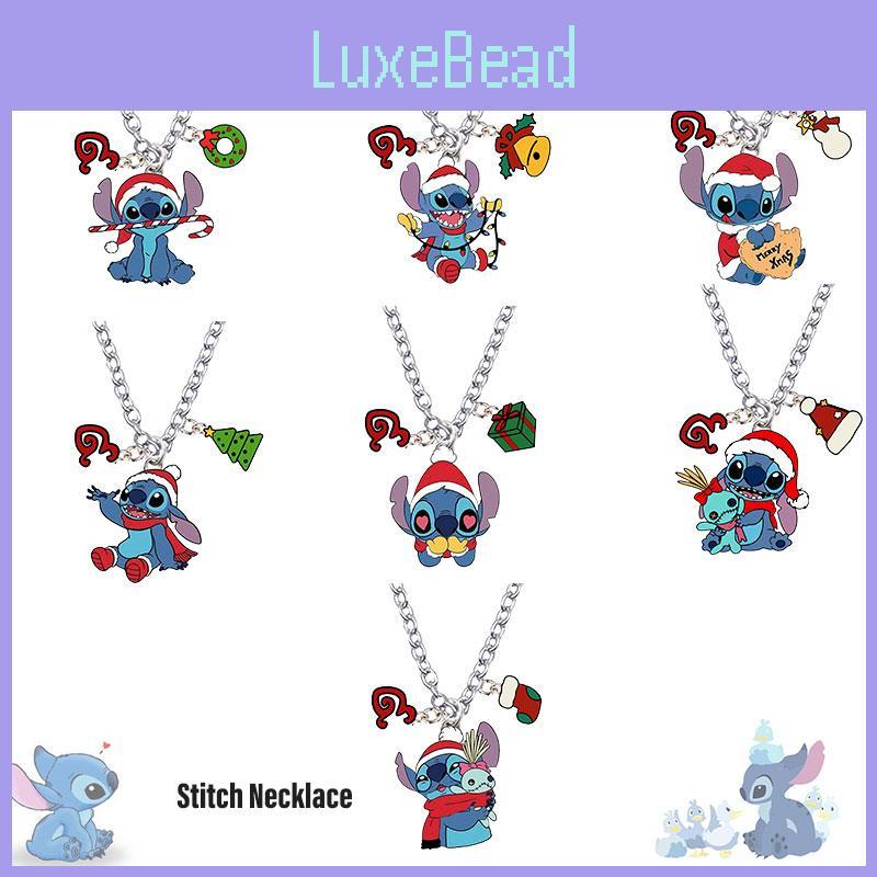 Cross-border New Christmas Pendant Cartoon Star Baby Stitch Necklace Anime Peripheral