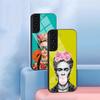 Husă Telefon F-Frida K-Kahlo Pentru Samsung S26 S25 S24 FE S23 S22 S21 Plus S20 Ultra Note20Ultra Capac Negru din Sticlă