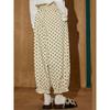 Coolhut Polka Dot High-Waisted Loose Casual Pants Elastic Waist Lantern Pants Slimming Winter New Cropped Pants for Women