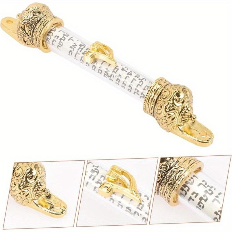 Metal Mezuzah for The Door, A Je Gift Featuring A Religious Scroll, Suitable for Home, Judaica, Weddings, and Outdoor Use.