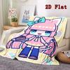 Custom Tiyoko 2D Flat Pattern Flannel Blanket High Quality All Seasons Warmth and Comfort Perfect for Christmas Gifts.DMT0925349