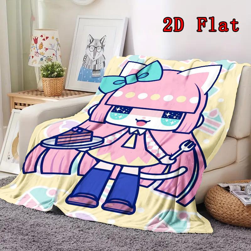 Custom Tiyoko 2D Flat Pattern Flannel Blanket High Quality All Seasons Warmth and Comfort Perfect for Christmas Gifts.DMT0925349