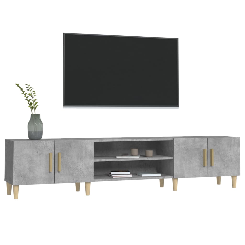 Minimalistischer kreativer TV-Schrank - 180x31,5x40 cm, stilvolles und minimalistisches Design für das Wohn- oder Schlafzimmer