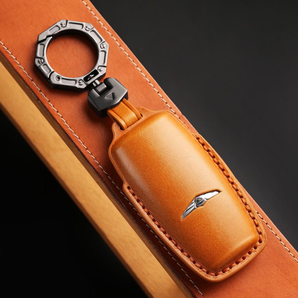 Koreanische Leder-Schlüsselabdeckung für Genesis GV80