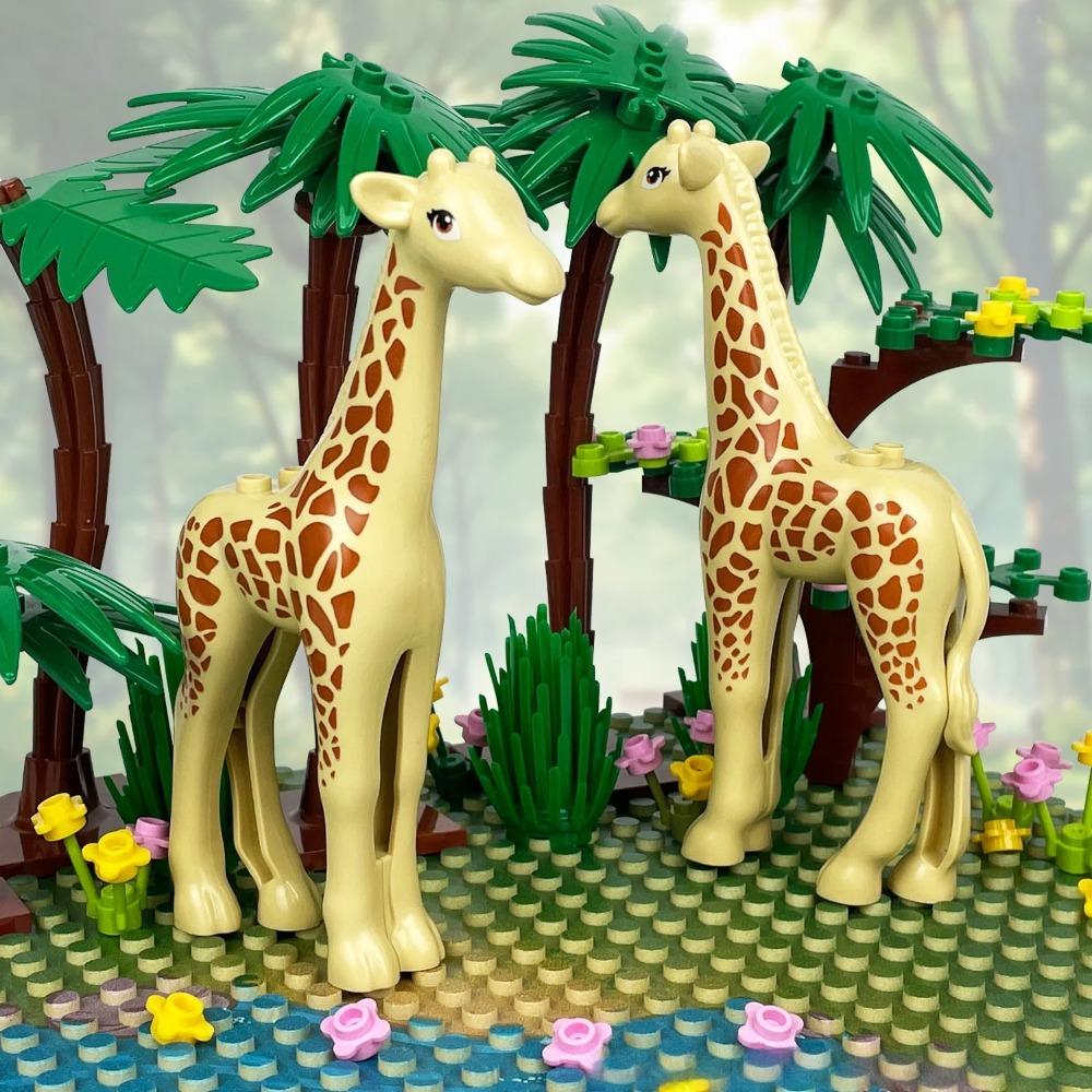 Tigre Puma Pantera Leopardo delle Nevi Set Mini Animali Action Figure Hobby Accessori Per Bambini Regalo Giocattoli Blocchi da Costruzione GiocattoliMattoni