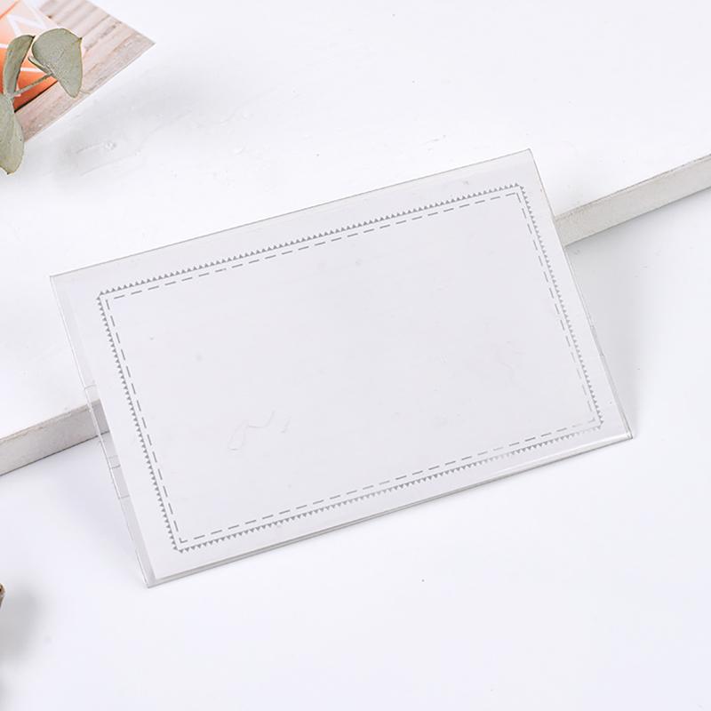 Transparent Chest Tag Id Holders Sleeve Office Staff Workers Work Card Cover Case Nurse Name Badges Holder With Brooch