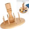 Wooden Thread Holder Rack, 8 Spools Beech Wood Embroidery Quilting Sewing Tools Bobbin Holder, Sewing Storage Rack Holder