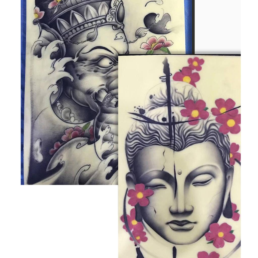 5PCS Tattoo Practice Skin 3mm Thickness Flexible Double Sided Soft Silicon Blank Tattoo Practice Sheet