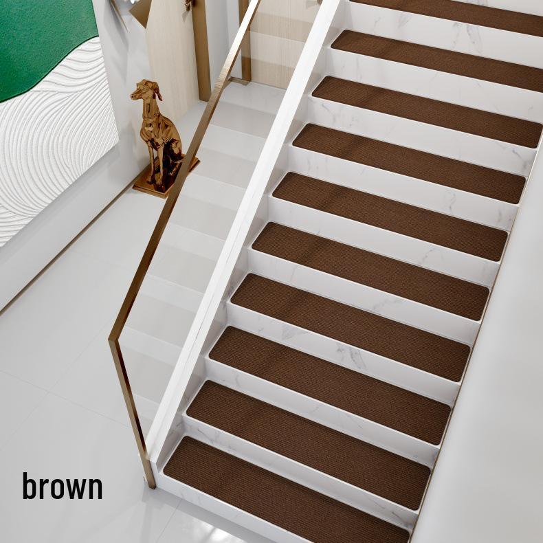 Indoor Waterproof Non-Slip Floor and Stair Mat 20cm x 80cm коричневый