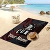 The Cure Custom Beach Towel, Print Your Name Text Lightweight Absorbent Towel for Swimming Travel