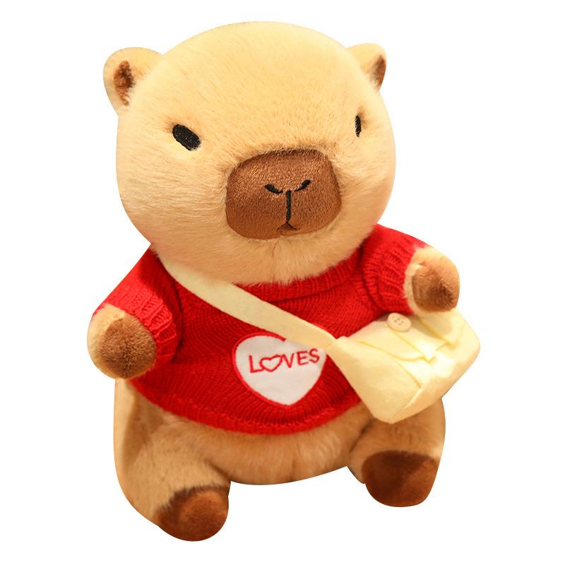 Capibara Capybara Doll Plush Toy Clothing Capybara Sleeping Pillow Ragdoll Funny Birthday Gift