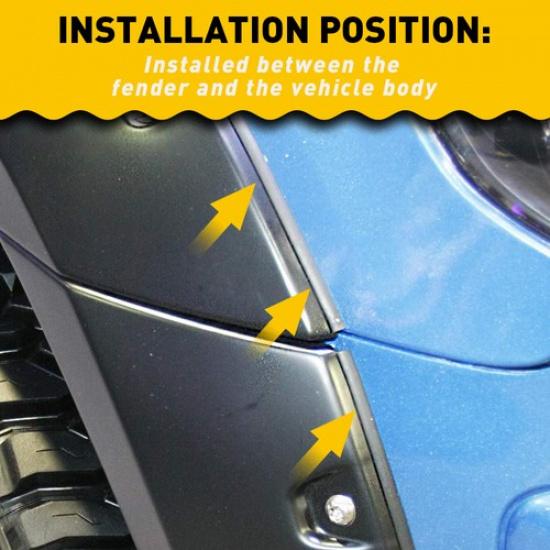 Fit For Fender Flare Flair Trim Wiper Style Edge 30 Feet FT For Car Truck Rubber