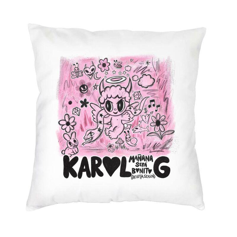Modern Karol G Bichota Season Cushion Cover Polyester Reggae Ainger Pillow Case for Living Room Pillowcase