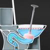 Toilet Plunger Rubber Plastic Strong Suction Efficient Toilet Drain Plunger for Bathroom