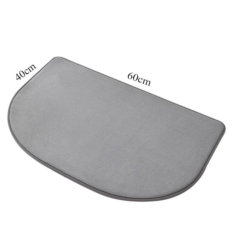 Thickened entrance mat, bathroom slow rebound anti slip floor mat, toilet water absorption and quick drying foot mat, memory sea