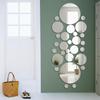 26pcs Self Adhesive Round Mirror Wall Stickers Silvery Acrylic Acrylic Mirror Decal Multi Size Round Self Adhesive Mirror Tiles