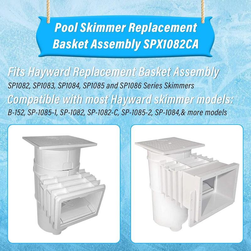 Skimmerkorb für Swimmingpools für Einbaupools Schwimmbad Effektiver Siebkörbchen Reiniger Zubehör für die Entfernung von Blättern und Schmutz