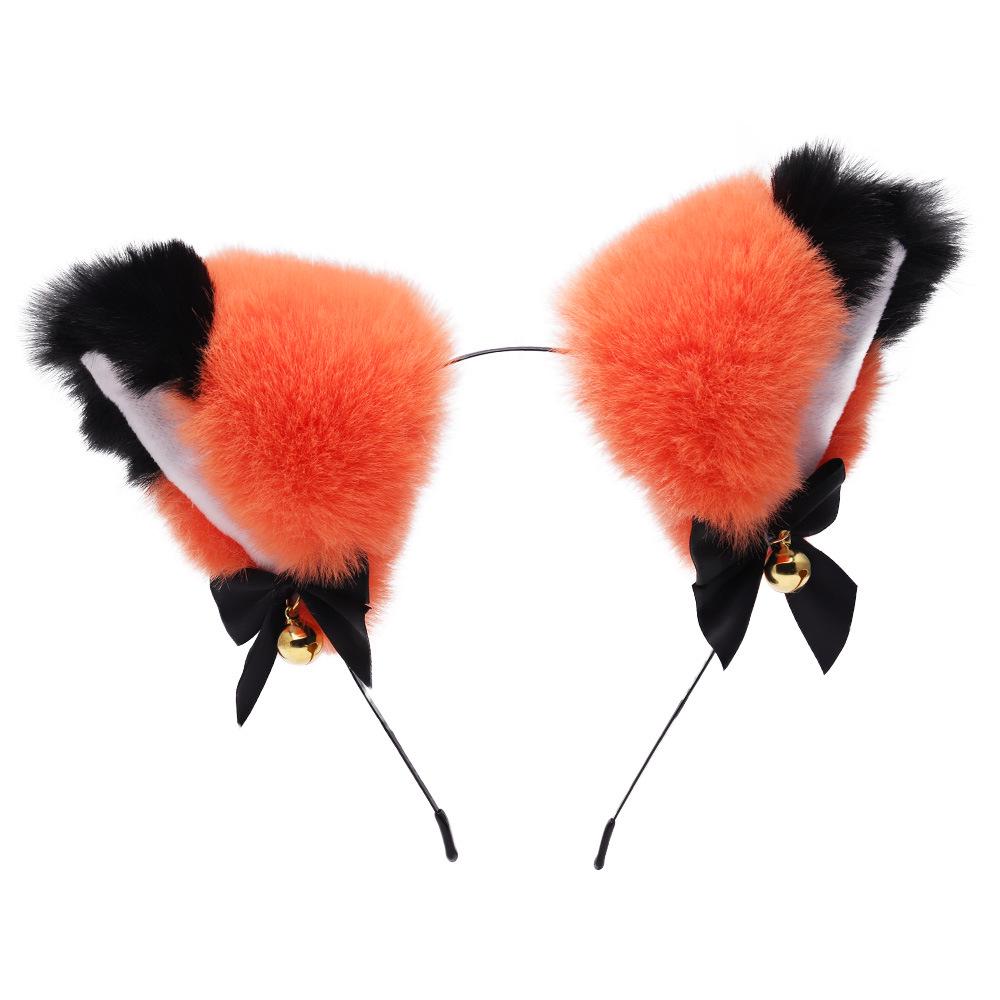 Cat Ears Bell Headband - Cosplay Catwoman Hair Accessory for Christmas & Halloween