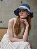 Olinkeompeulliteu Bouquet Paper Bucket Hat (Blue)