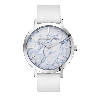 Montre Christian Paul Argent Blanc MR-08 pour Hommes et Femmes