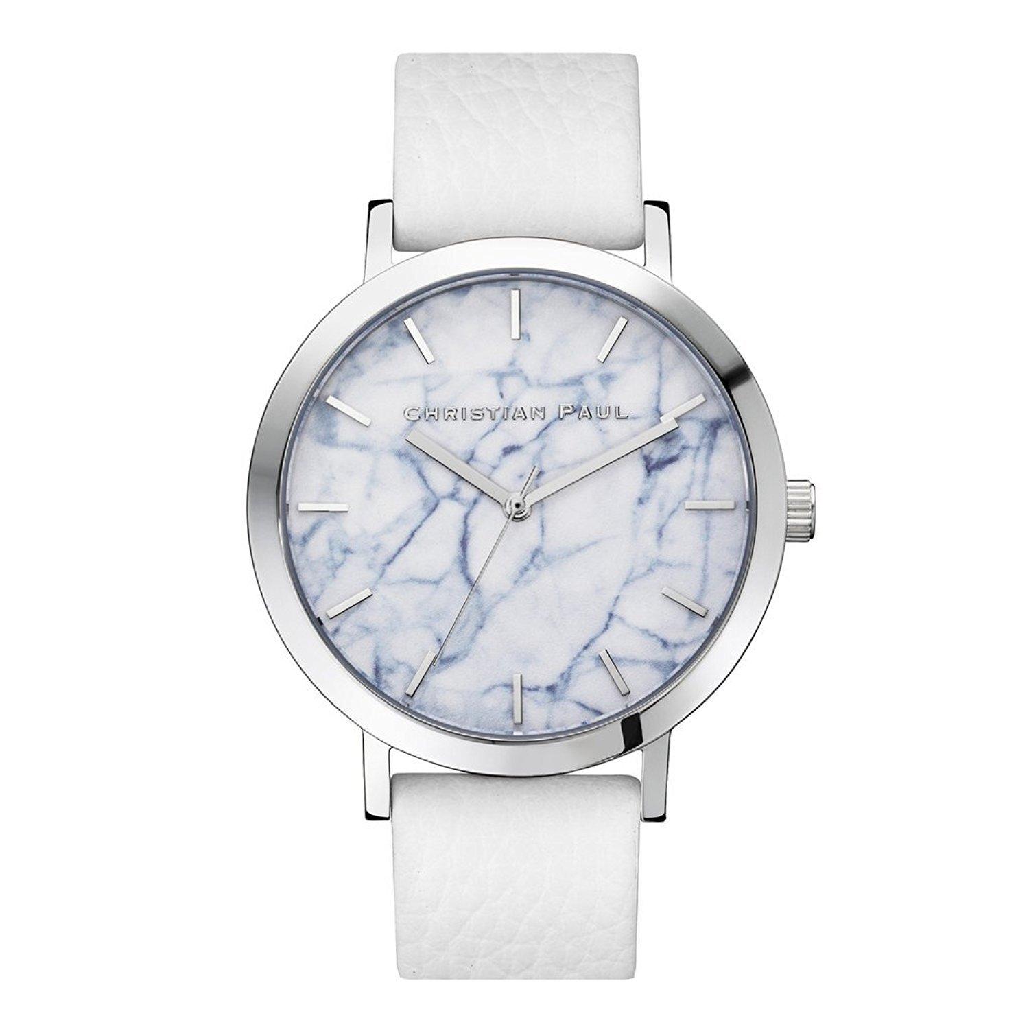 

Christian Paul Christian Paul Silver White Watch for Men and Women MR-08