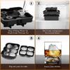 Large Ice Cube Trays Silicone Ice Cube Molds For Freezer With Lid Reusable Whiskey Ice Mold Ball Diamond Ice Mold