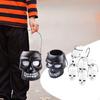 Halloween Buckets with Handle Decorative Skeleton Candy Bowls for Boys Girls Party