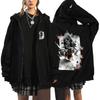 Women's Butterfly Printed Zipper Coat Hooded Sweatshirt (Butterfly)