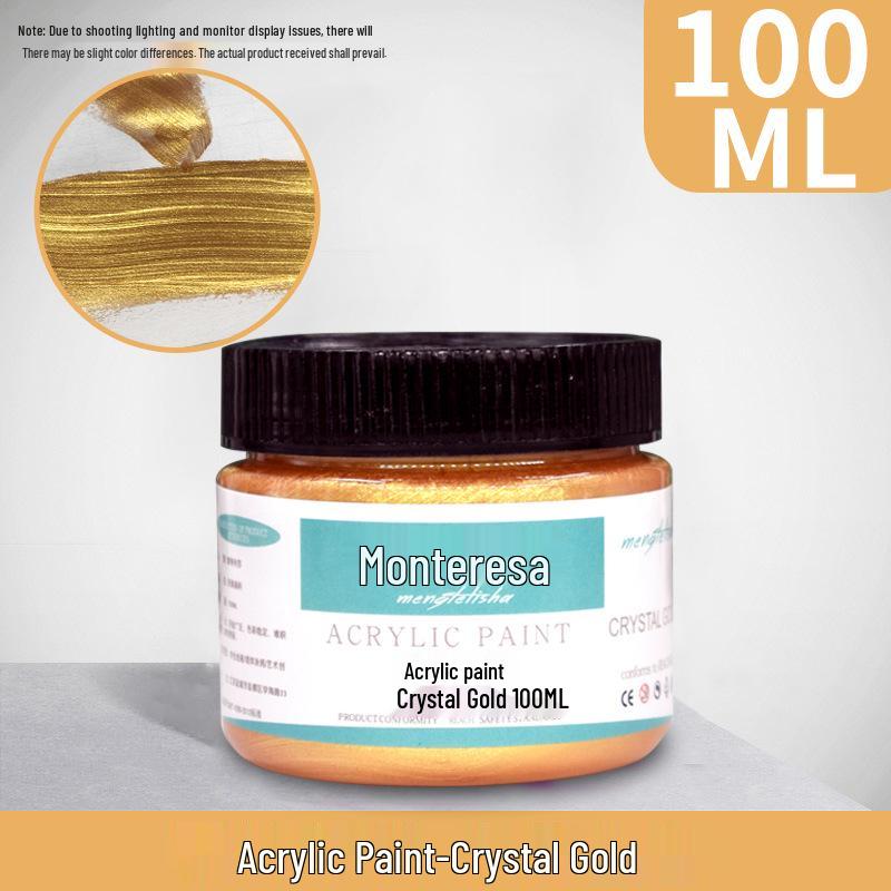 Metallic Gold and Silver Acrylic Paint Set: 100ml/300ml/2L for Wall and Doll Painting
