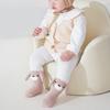 1 Pair Warm Infant Walking Socks Nonslip Bottom Cute Puppy Pattern Cosy Footwear For Cold Weather 0 to 3 Years