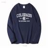 Colorado Flag Vacation Souvenir Mountains Womens or Mens Crewneck T Shirt Long Short Sleeves Vintage Washed Breathable Casual