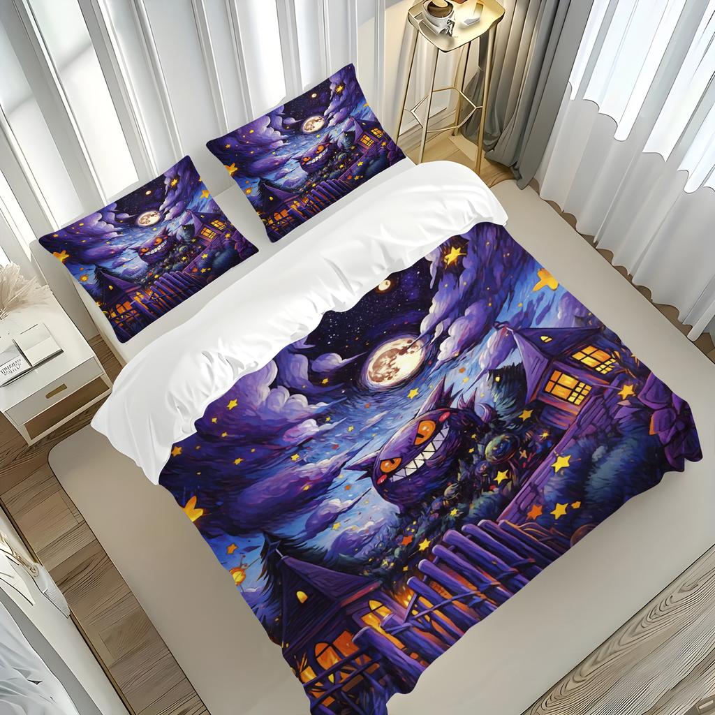 Electric Mouse Anime Carton Comfortable Quilt Cover Polyester Duvet Printed Warm Comforter Beding Children's Gift Various Sized Dimensions Available