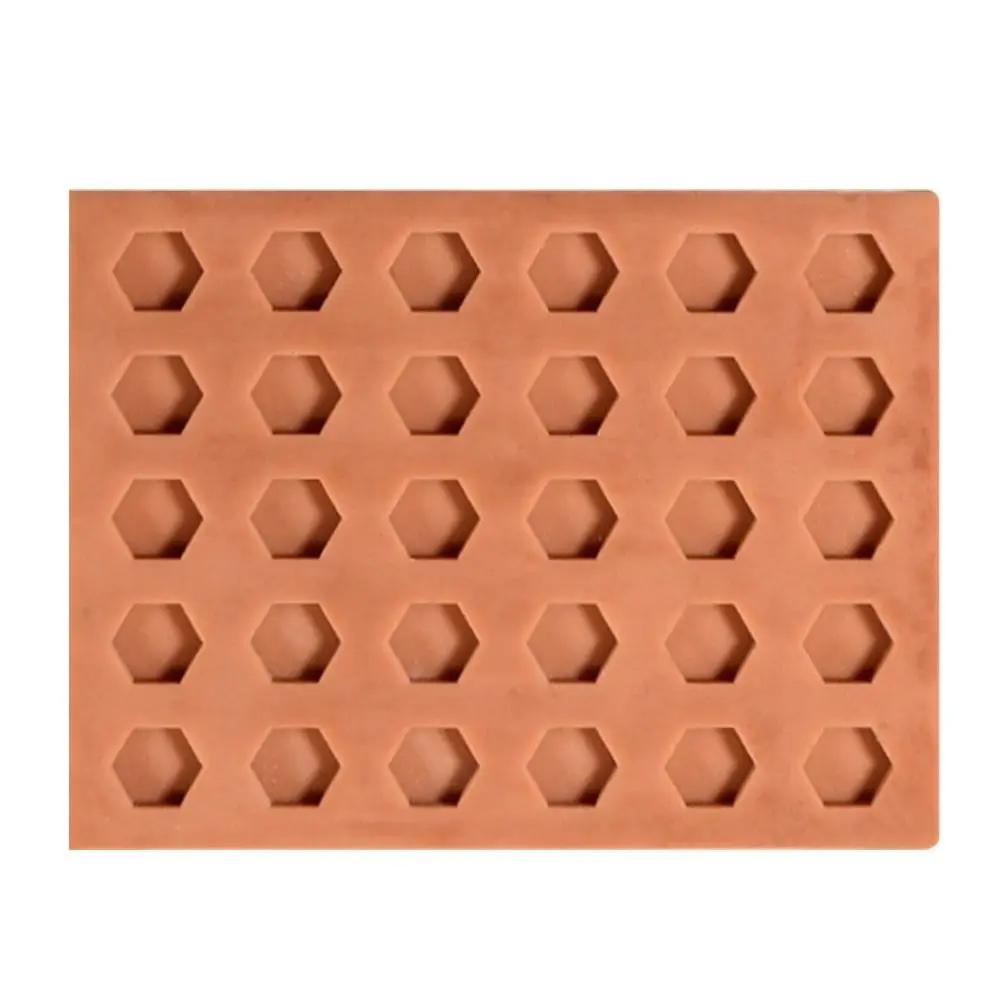 Red Mini Brick Silicone Mold Building Making Handmade House Tile Model Mould Scene Model Building Bricks Miniature Brick Mold