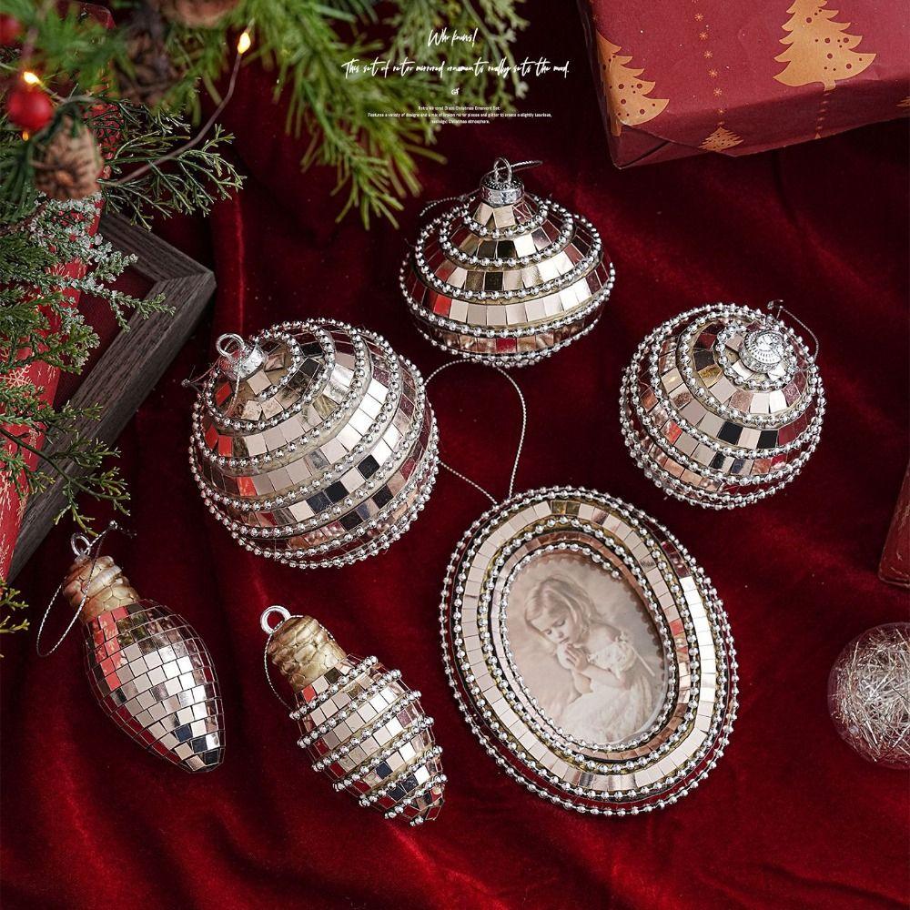 Scene Layout Christmas Ball Hanging Decoration Mirror Surface Mirror Ball Home Celebration