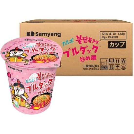 SAMYANG Carbonara Buldak Stir-Fried Noodle Cup (Case 15)