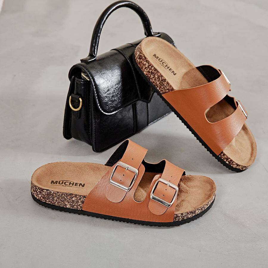 Damessandalen met geventileerde dikke zool, comfortabele instapschoenen in grote maten, herenslippers met zachte zool voor op het strand, Sandalias De Mujer