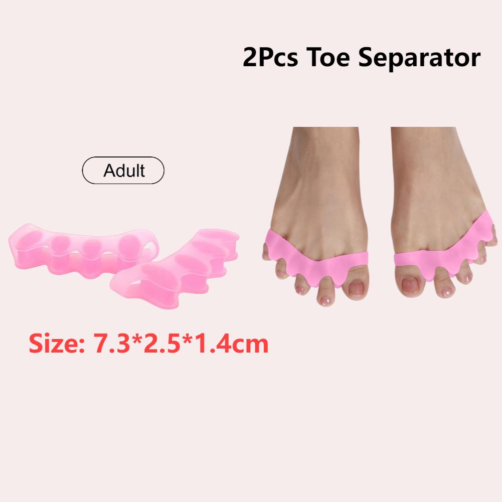 2ps/Pair Little Toe Thumb For Daily Use Silicone Gel Toe Bunion Guard Foot Care Finger Toe Separator Hallux Valgus Toe Care