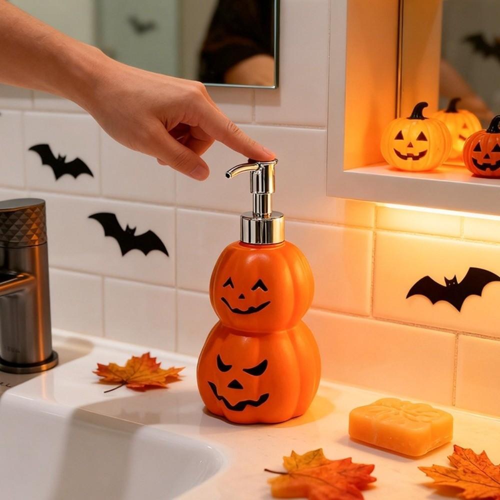 Portable Liquid Hand Soap Container Pump Style Pumpkin Press Bath Bottle Soap Dispenser  Travel