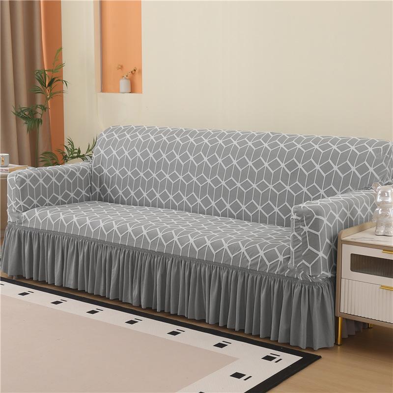 Thick Sofa Cover With Skirtastic Couch Cover1/2/3/4 Seater Sofa Protective Cover For Living Room