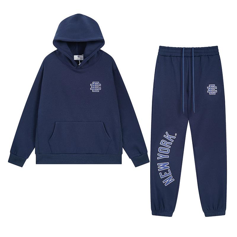 Eric Emanuel Retro High Street Unisex Fleecetröja med huva & Joggingbyxor Set