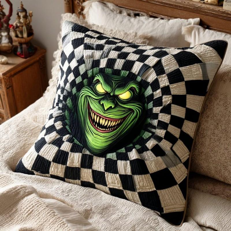 Peacock Quilted Pillow Cover 3D Digital Print Custom Cushion Case Home Decor