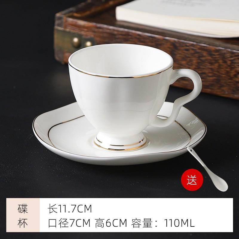Caneca Porcelana de Osso borda dourada conjunto de xícaras de café luxo flor cerâmica xícara e pires inglês negócios Hotel utensílios de café americanos caneca