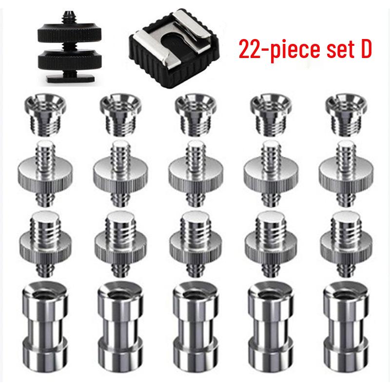 1/4 to 3/8 Hot Shoe Camera Tripod Screw Set