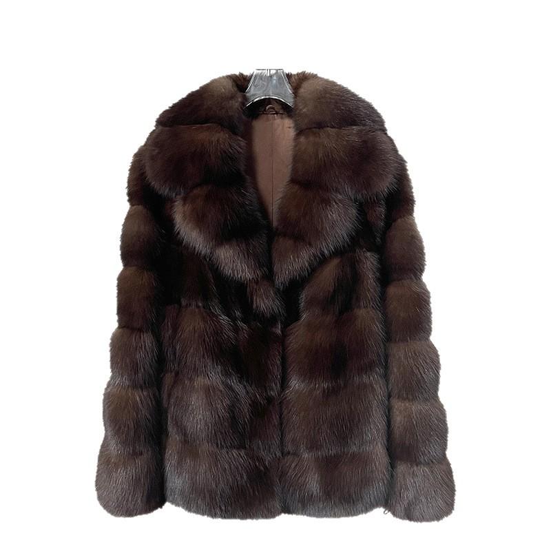 New sable young fashion spring new short environmentally friendly fur fur coat women's thermal coat