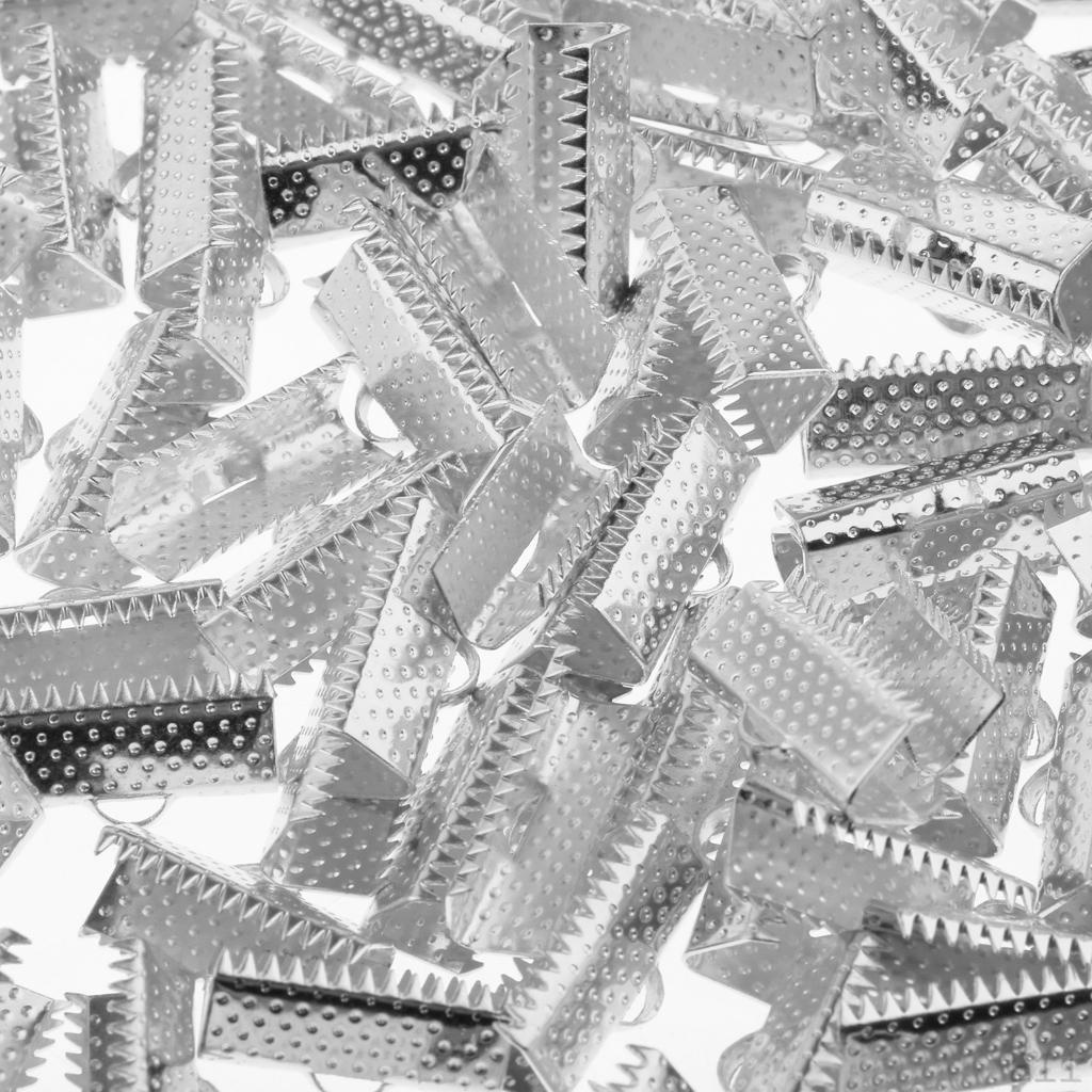 100 Band Bracelet Bookmark Crimp Terminal Cable End Findings Closures Fasteners
