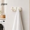 No Drill Wall Hooks Over The Door Hanger Hooks, Foldable Drilling Adhesive Coat Rack, Invisible Space Saving Organizer, for Coats Bags Towels Scarves