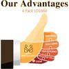 (4-Pack, B+C+M+Y) Compatible Toner Cartridge Replacement for Dell C1660 C1660W C1660cnw 1660 Printer, Sold by EasyPrint