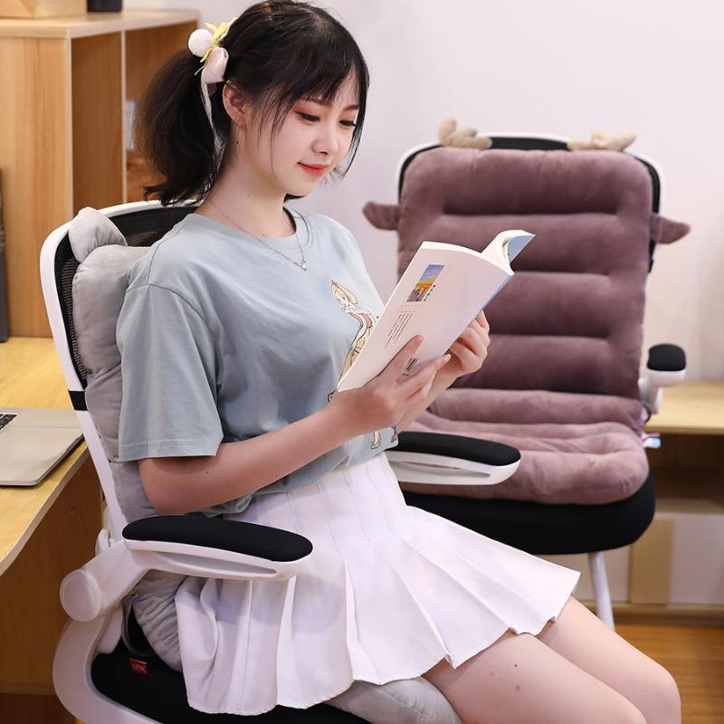 Cushion Soft and Comfortable Chair Cushion Student Butt Cushion Office Sitting Lumbar Cushion Thick Warm Lumbar Cushion