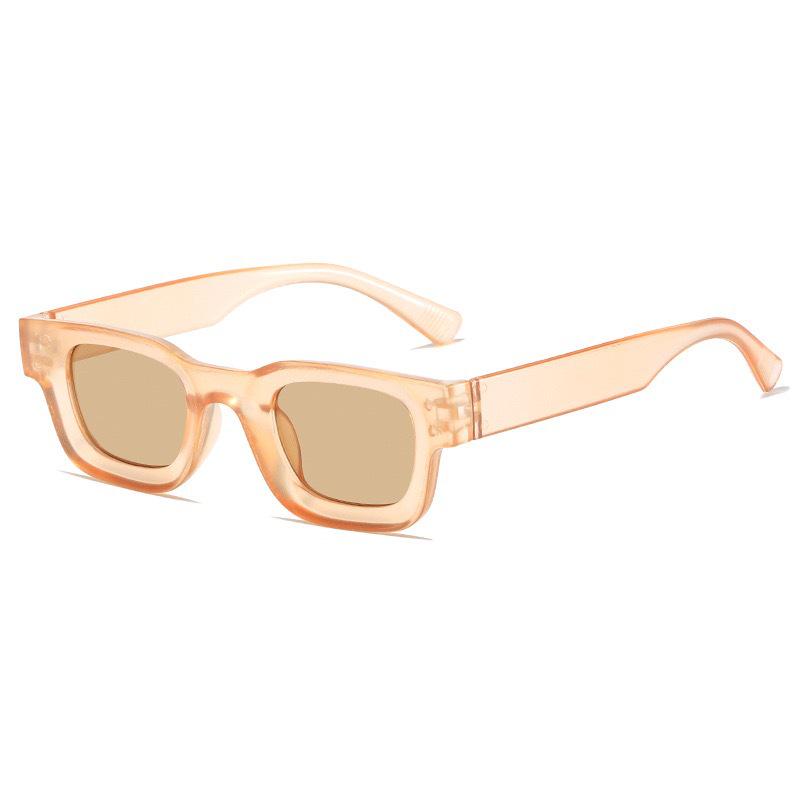 New Trendy Square Frame Sunglasses - Unisex Retro Style with Anti-UV Protection.