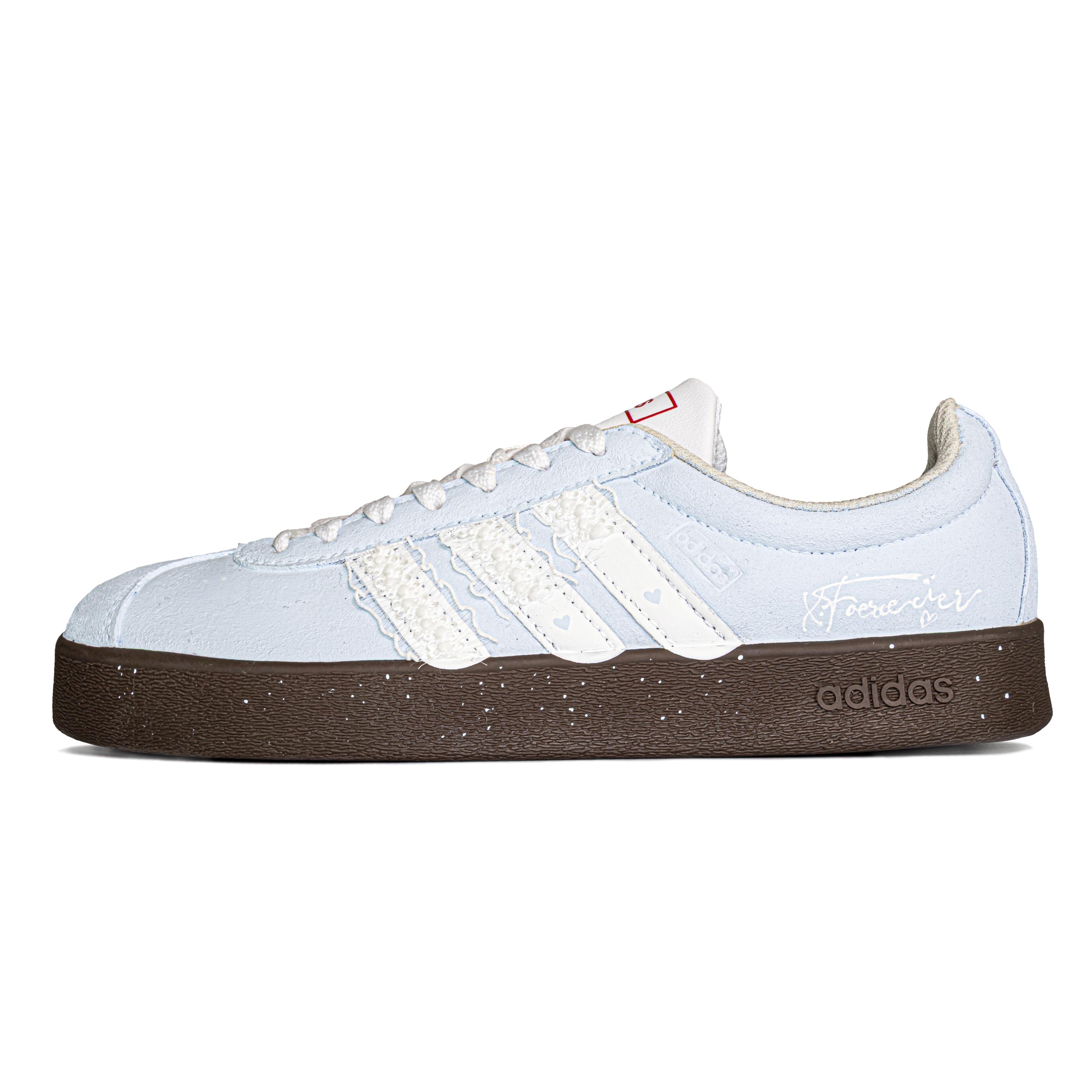 

Adidas VL COURT 2.0 Milk Blue MONE By MONE Leather Abrasion Resistant Lightweight Breathable HQ1802(Team177-) 38⅔
